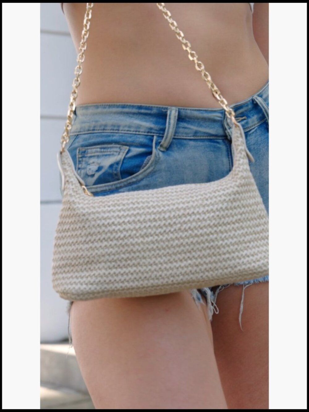 Straw Woven Shoulder Tote Handbag Casual Boho Beach Vacation Purse - Picture 7 of 7